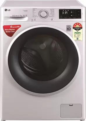 LG 7 kg With Steam Fully Automatic Front Load Washing Machine with In-built Heater Silver  (FHT1207ZNL)(OPEN BOX) LG 7 kg With Steam Fully Automatic Front Load Washing Machine with In-built Heater Silver  (FHT1207ZNL)(OPEN BOX)
